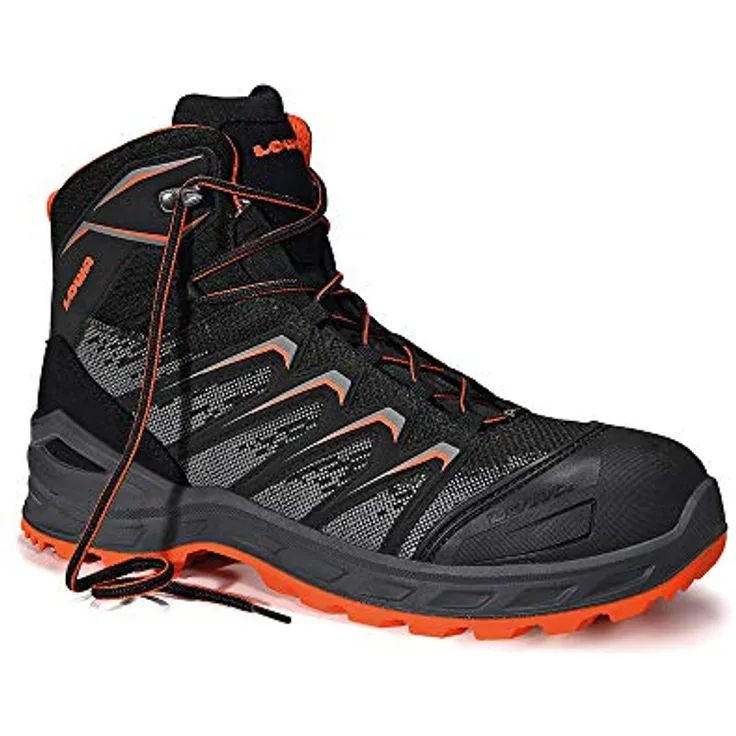 Lowa Larrox Work GTX S3, Sicherheitsschuhe mit wasserdichter Gore-Tex Membran, Stahlkappe und Durchtrittschutz, Größe 45