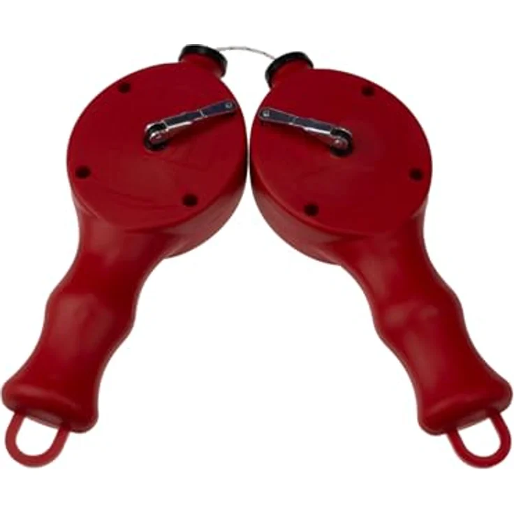 STUBAI Schlagschnurgerät doppelt, 30 m Schlagschnur mit 2 Kreidekammern, Kunststoffgehäuse 240 g, ergonomische Griffe, präzise Markierungen für effizientes Arbeiten im Team – Bild 4