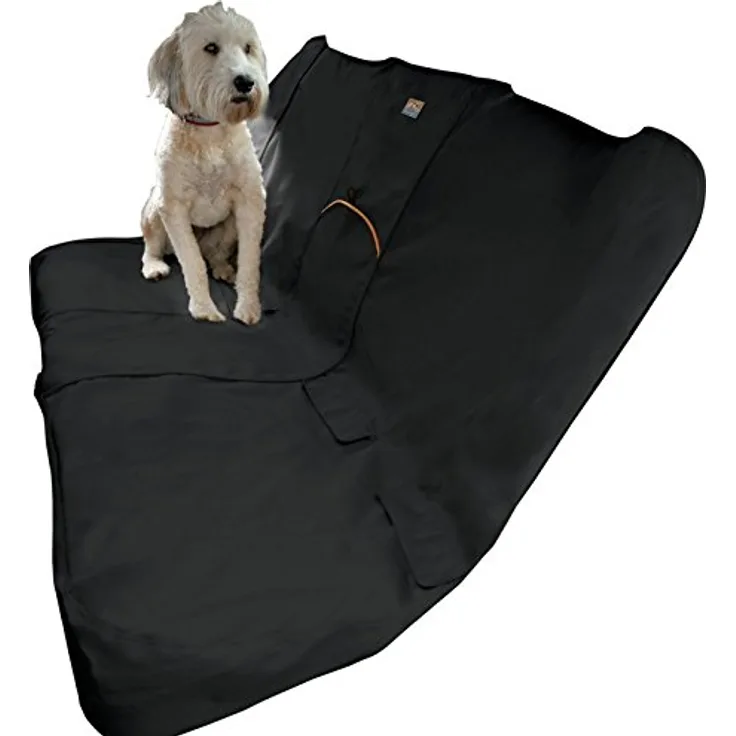 Kurgo Wander Rücksitz-Autoschondecke für Hunde, Wasser- und schmutzabweisend, Universelle Passform, 140 cm breit, Schwarz