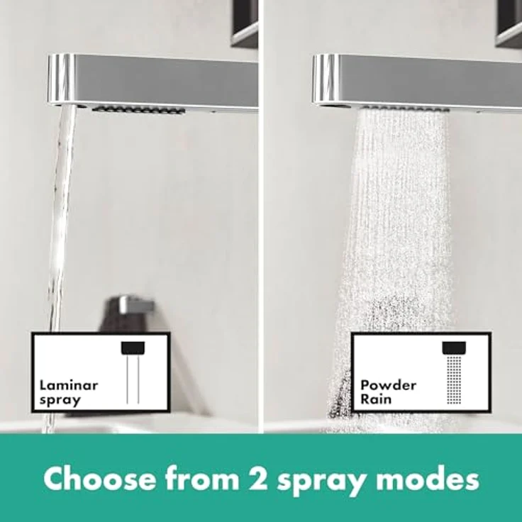 hansgrohe Finoris Spültischarmatur, ComfortZone 230, Pull-out Funktion, EcoSmart, Chrom – Bild 3