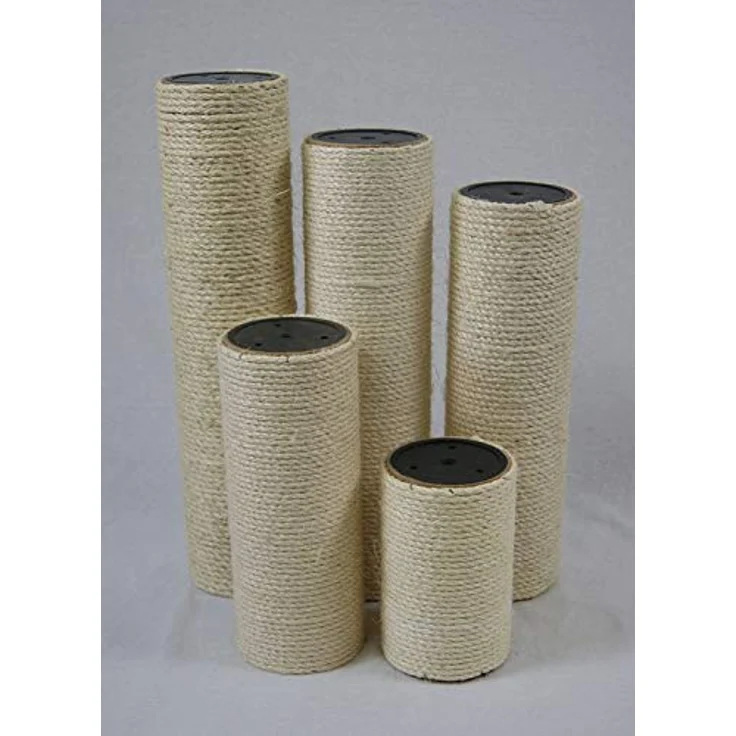 Lycce Ersatzstamm für Kratzbäume mit Sisalseil umwickelt, Ø 12cm x 45cm, grau - Preisvergleich – Bild 1