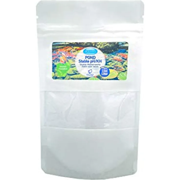 Aquaris Pond Stable pH/KH Teichpflege-Produkte für Teichfische waterbalance DASS die Wasserwerte in Ihrem Teich stabil bleiben und Sich Fische und Wasserpflanzen gesund entwickeln können 250 g