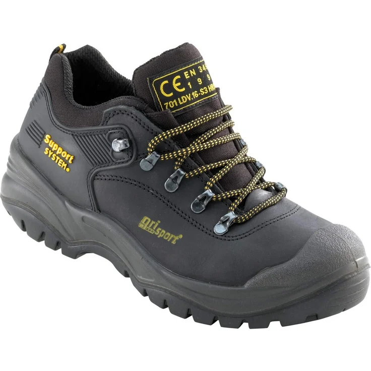 Grisport Sicherheitsschuh Asagio S3, Sicherheits-Halbschuh Größe 41 mit antistatischem Fußbett