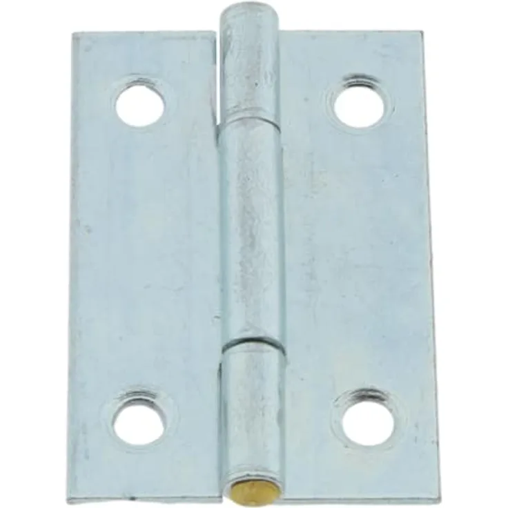 1 x Scharnier verzinkt gerollt 38 x 26 mm schmale Ausführung Möbelscharnier Türband