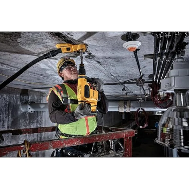 DeWalt 45 mm SDS-max Kraftvoller Bohr--Kombi-Hammer (mit 6.1 J Schlagenergie für diverse Bohranwendungen und Meißelarbeiten, 1x Bohrhammer 1.050 W) D25481K – Bild 4