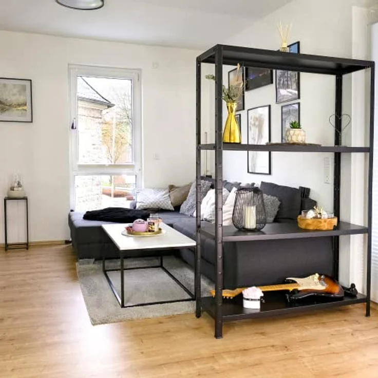 SCHULTE Regalwelt Steckregal mit 4 PowerMAX Fachböden, 65 kg Tragkraft, 190x100x40 cm (HxBxT), schwarz-struktur, Lagerregal, Werkstattregal, Kellerregal, Garagenregal, Metallregal – Bild 2