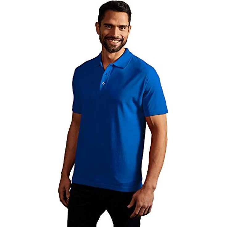 Promodoro 4001F-VB-M Arbeits Poloshirt "Superior", Maschinenwaschbar bis 40°, 100 % Baumwolle, Königsblau, Größe M – Bild 1