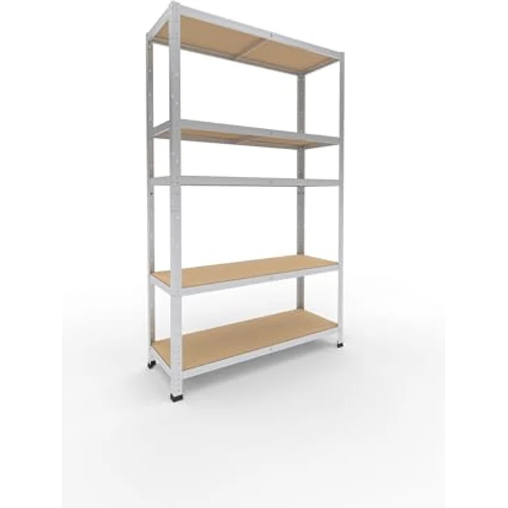 HOME Steckregal 180x110x40 cm verzinkt mit 5 Böden - Shelfplaza – Bild 2
