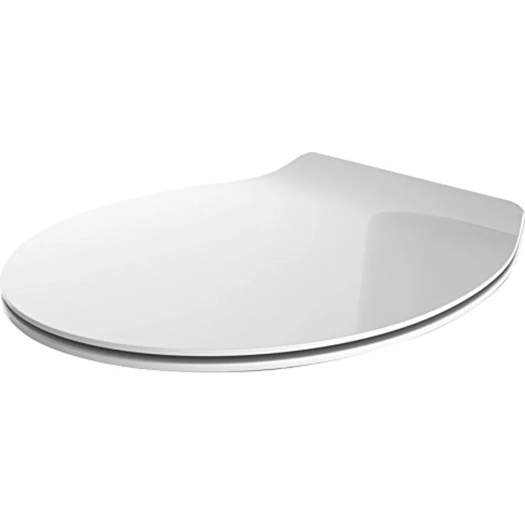 Euroshowers WC Sitz Slim, extra flach mit Absenkautomatik, weiß – Bild 1