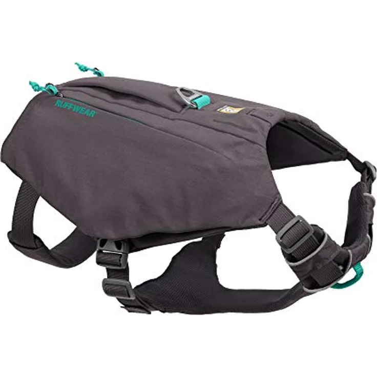 RUFFWEAR Hundegeschirr mit Taschen, Switchbak, Ganztägiger Komfort mit Eingebauten Taschen Für Kurze Tagesausflüge und Alltägliche Aktivitäten, Große bis Sehr Große Hunderassen, Granite Gray – Bild 1