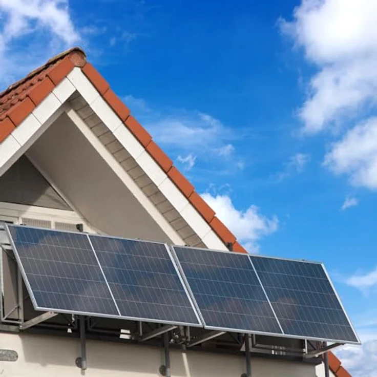 SUNNIVA Balkonkraftwerk Silver Frame 900/800W Solaranlage, 900W Gesamtleistung, WIFI Bluetooth, 2x450W Solarmodule – Bild 9