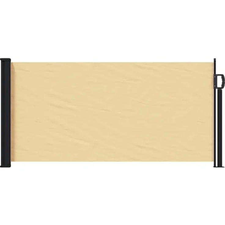 vidaXL Seitenmarkise, einziehbar, 300 x 100 cm, Sand, wasserdicht, UV-Schutz, moderner Sichtschutz für Balkon und Garten – Bild 1