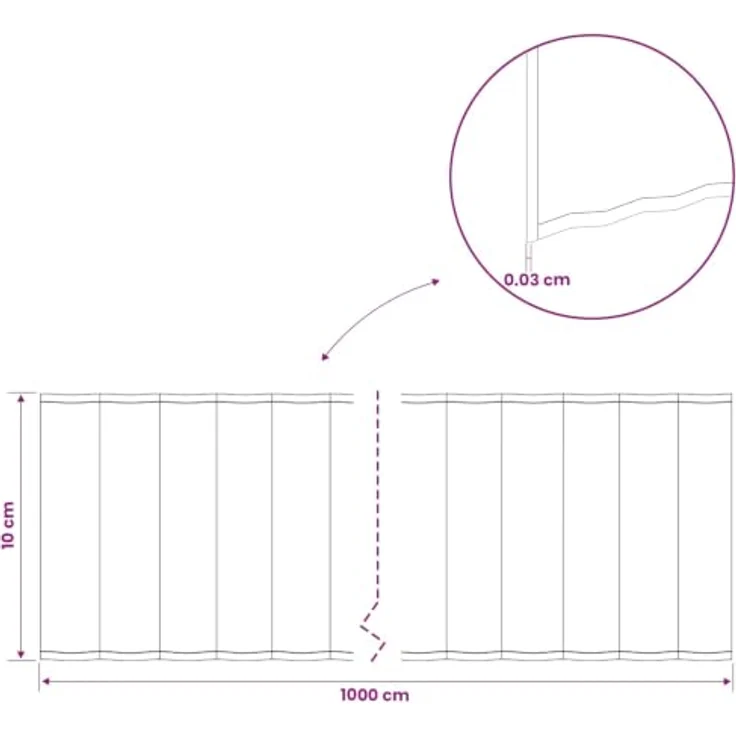 vidaXL Beetumrandung Raseneinfassung 10 m x 10 cm, Verzinkter Stahl, Silber, Wetterfest und Flexibles Rollendesign – Bild 3