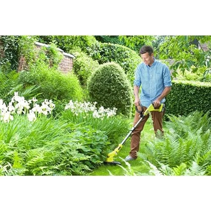 Ryobi Rasentrimmer 18V, Schnittbreite 25-30 cm, mit Teleskopstil, mit Akku 2,5 Ah und Ladegerät RLT183225F – Bild 2