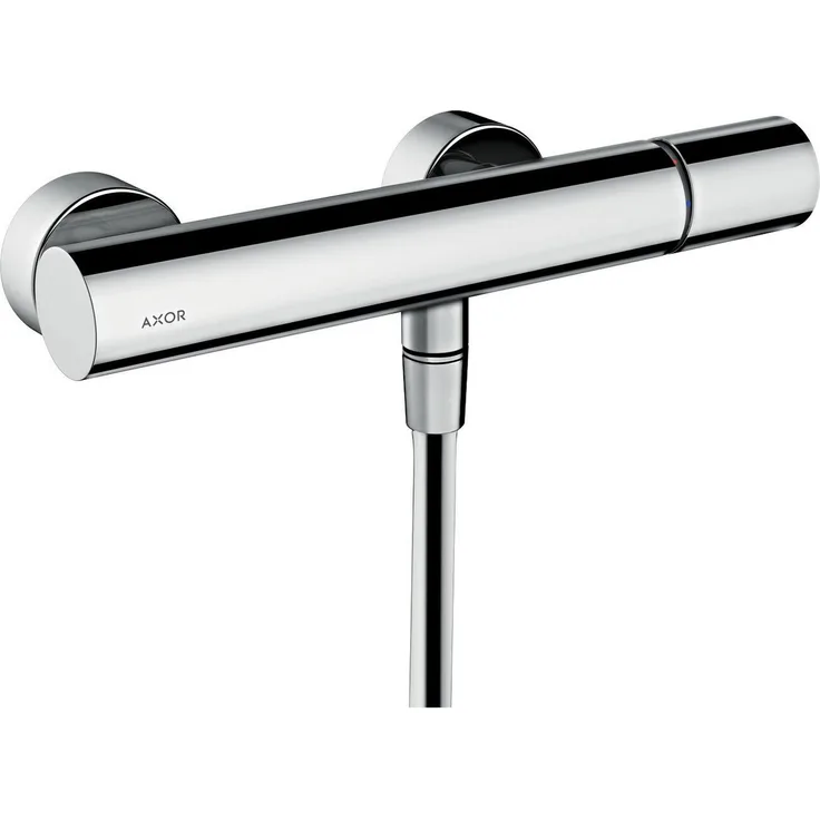 hansgrohe Axor Uno Duscharmatur, Einhebel-Brausemischer mit Zerogriff, Brushed Nickel, Keramikmischsystem, temperaturbegrenzbar, Rückflussverhinderer