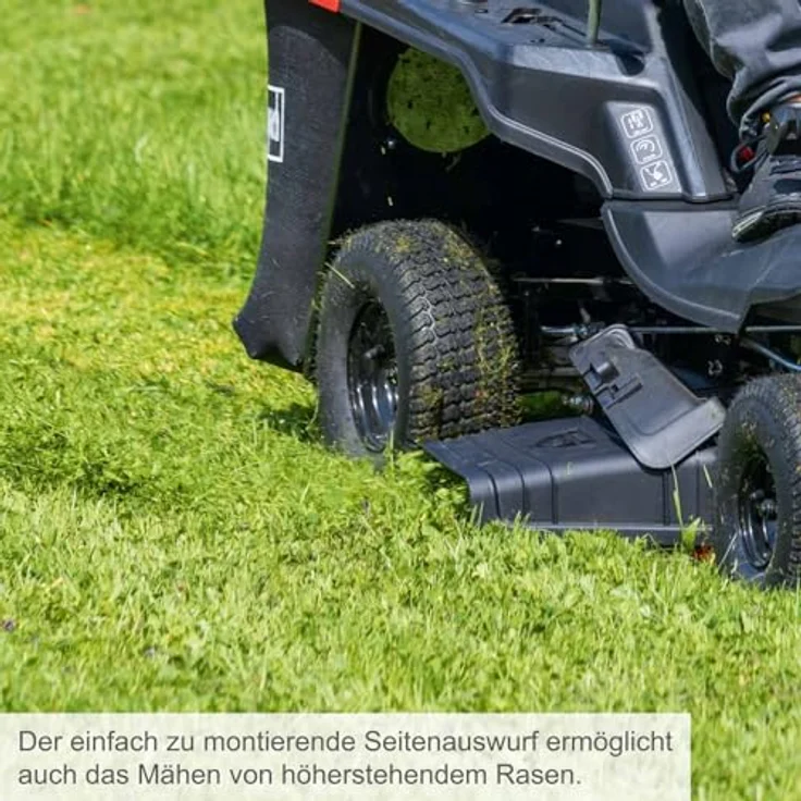 Scheppach IXES 20V Benzin-Aufsitzmäher MR230-61, 4-Takt-Motor (6 PS), Schnittbreite 61 cm, Max. Flächenempfehlung 2.600 m², Hybrid-Startsystem – Bild 7