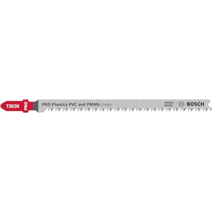BOSCH PRO Plastics T302H, Säbelsägeblatt für PVC und PMMA, 132 mm, 5-tlg. Set für präzise und saubere Schnitte – Bild 1