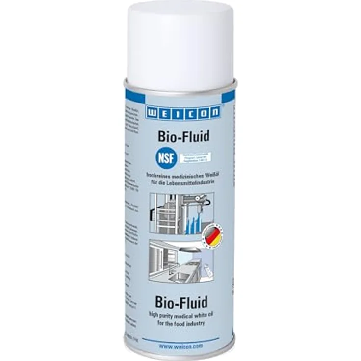 Weicon Bio-Fluid-Spray 200 ml, säure- und harzfreies Pflegeöl, lebensmittelecht, wasserabweisend, temperaturbeständig bis +120 °C