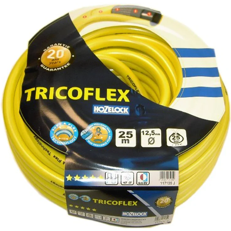 Tricoflex Wasserschlauch Tricoflex 1-2 Zoll, 25 m Rolle, gelb – Bild 2
