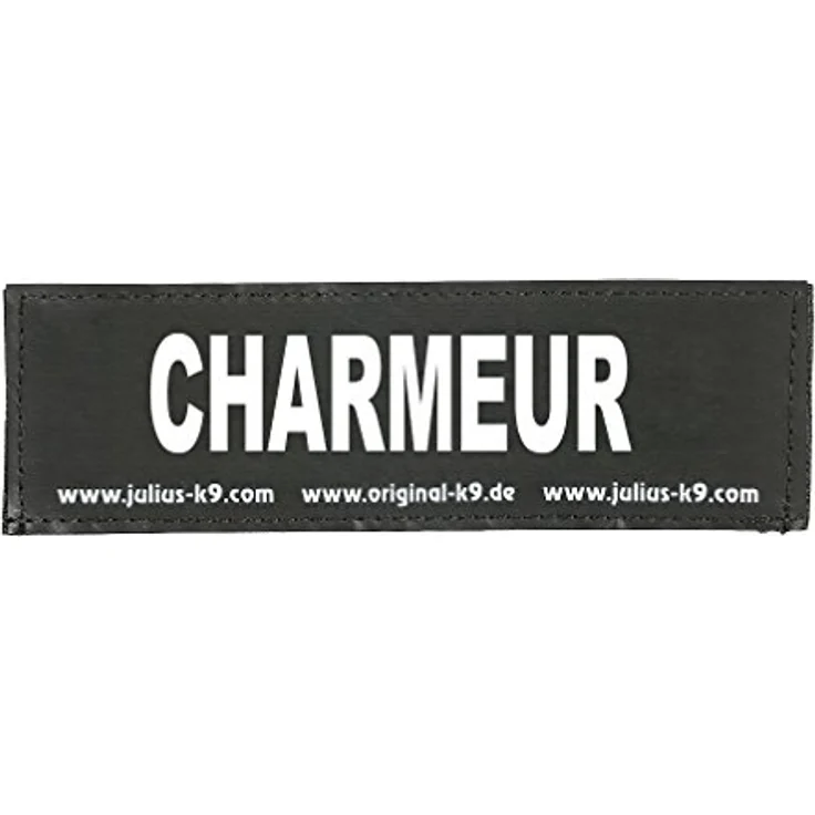 Klettaufschrift, CHARMEUR, klein, Schwarz – Bild 1