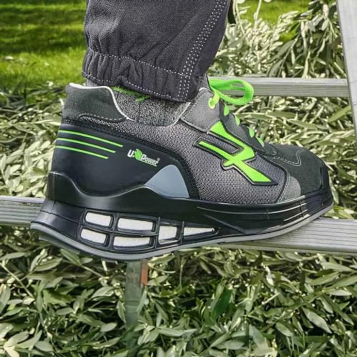 U-Power Egon Esd S1P Src Sicherheitsschuh, Halbschuh aus Mikrofaser und Nylon mit Aluminium Schutzkappe und rutschfester Sohle – Bild 5