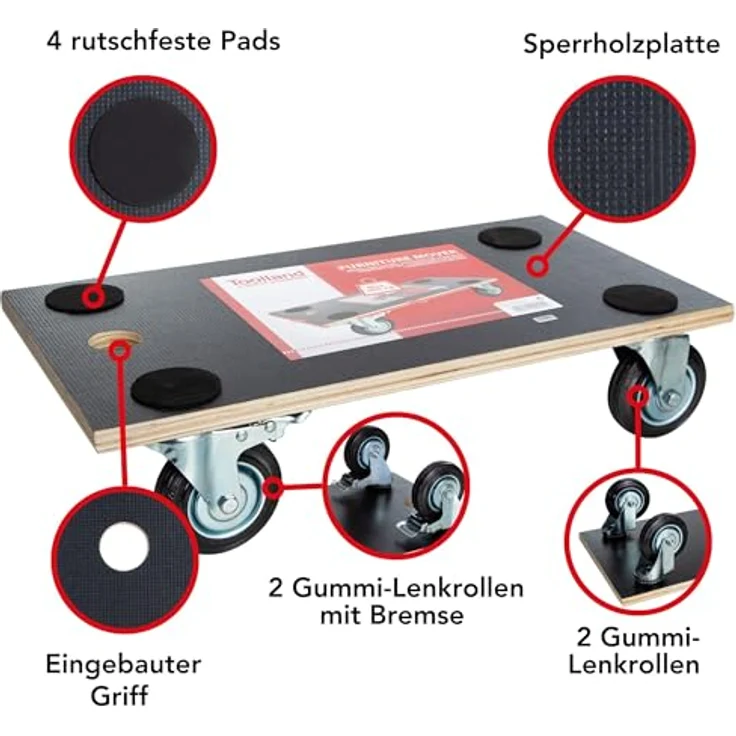 Velleman QT111 QT111 Transportroller Traglast (max.): 400kg – Bild 6