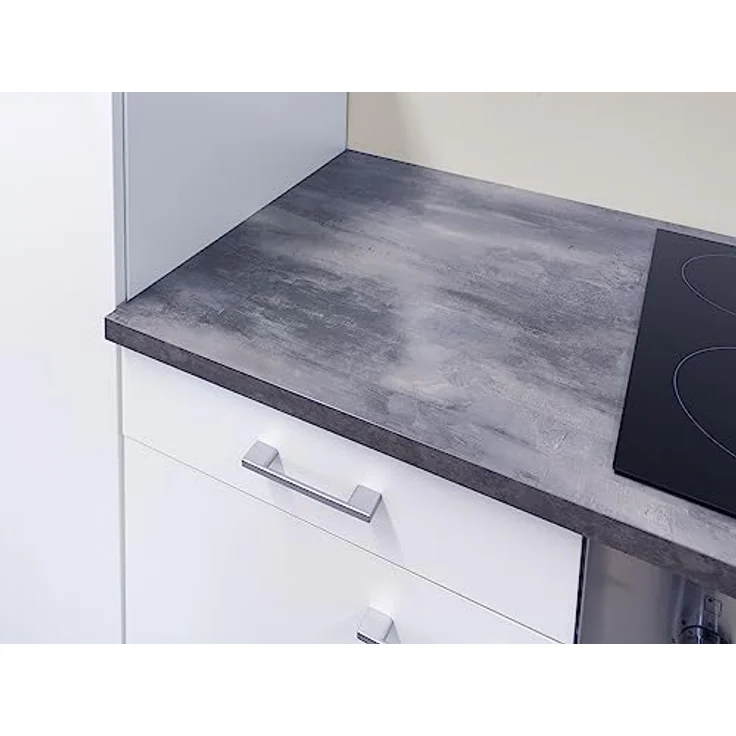 Flex-Well Spülenschrank Lucca mit Edelstahl-Einbauspüle, 100 x 60 x 85 cm, weiß matt, zerlegt – Bild 4
