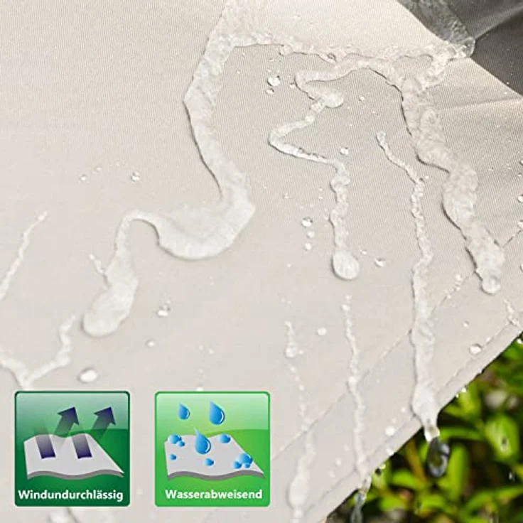AMANKA 98% UV Schutz: 8x8x8 Sonnensegel Dreieckig Wasserdicht - Terrassendach Sonnenschutz Dreieck - Sonnensegel Garten Sonnenschutz für Trampolin Sonnensegel Pergola D Ring Dreieckig Sonnensegel Pool – Bild 4