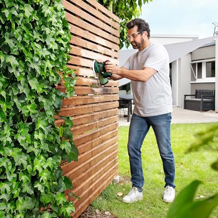 Bosch Home and Garden EasyOrbit 18V-10, Akku-Exzenterschleifer mit Mikrofilter-Staubbox und Syneon Technology – Bild 2