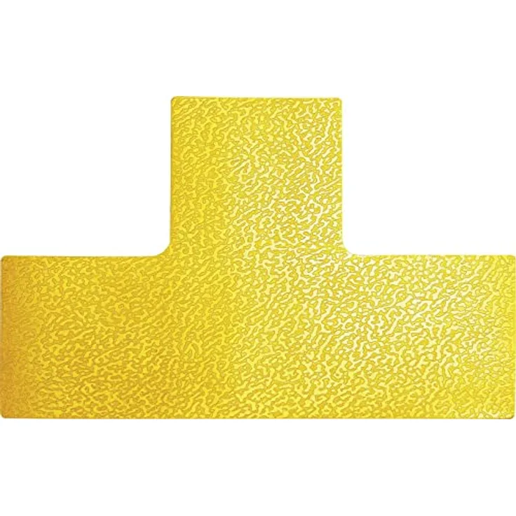 Durable Stellplatzmarkierung in T Form, selbstklebend und abriebfest, RAL 1003 Signalgelb , 170004