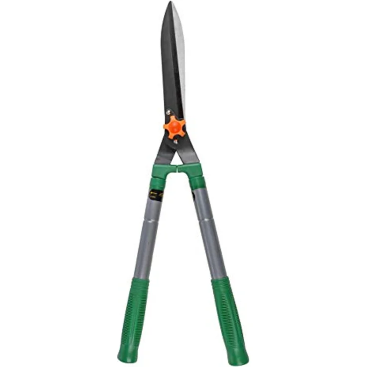 Haushalt International HI Teleskop - Heckenschere, Gartenschere, Astschere ausziehbar, Länge von ca. 64-82cm, gerader Schliff, grün - Preisvergleich – Bild 1