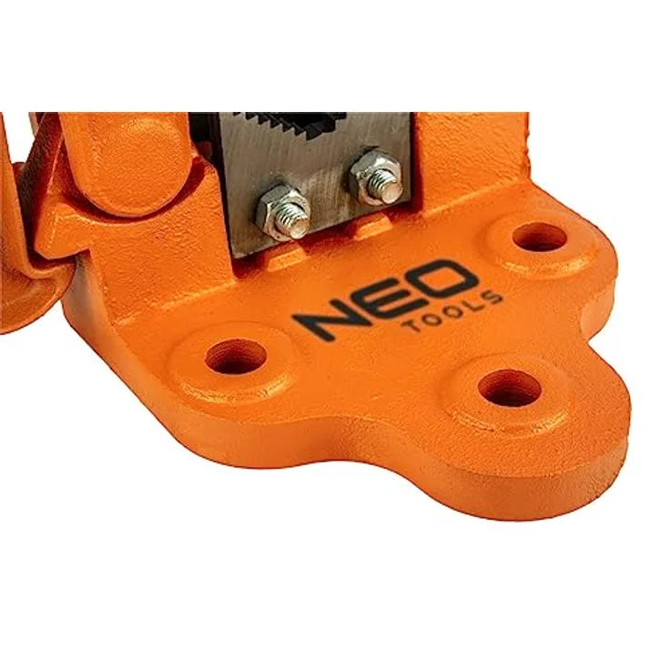 NEO TOOLS Rohrschraubstock 10-60 mm, Hydraulikschraubstock mit gehärteten Backen und robuster Klemmkraft – Bild 3