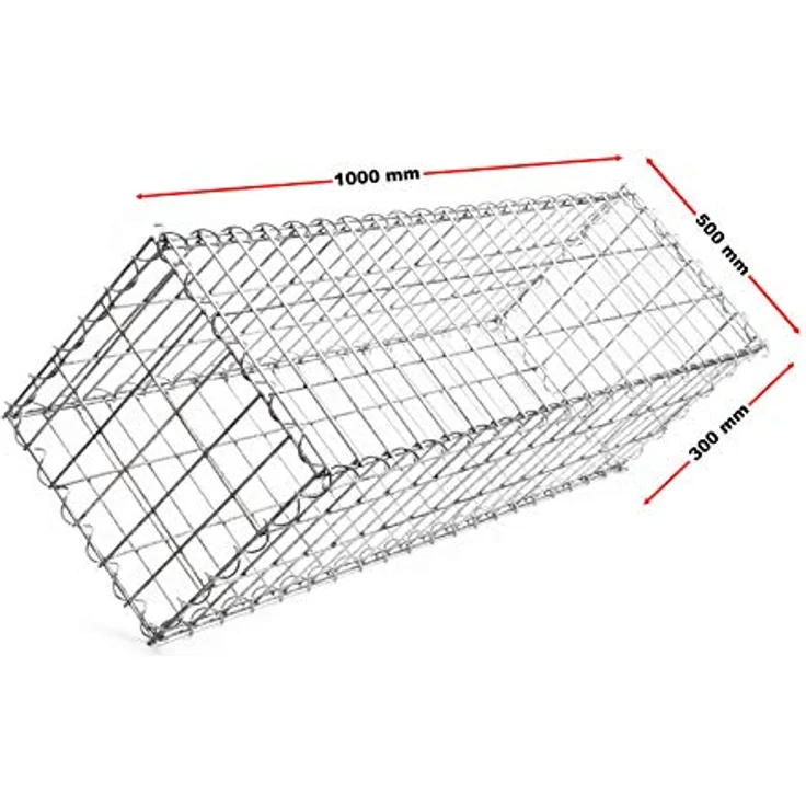 Gabione 100x50x30cm Steingabionen Steinkorb Mauer Gabionen Drahtkorb – Bild 4