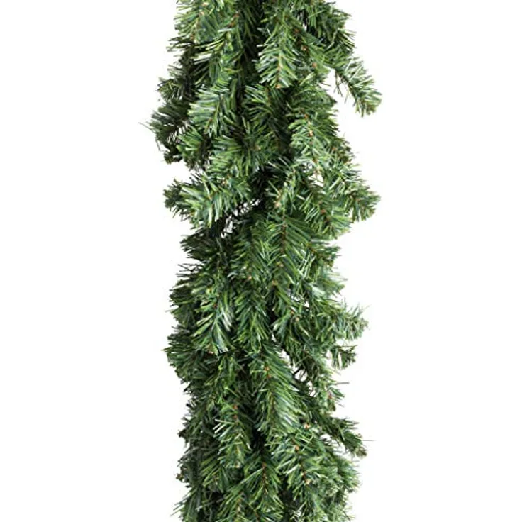 Botanic-Haus Künstliche Tannengirlande Schwarzwald Tanne, 280 cm, mit 360 authentischen Spitzen für weihnachtliche Dekoration