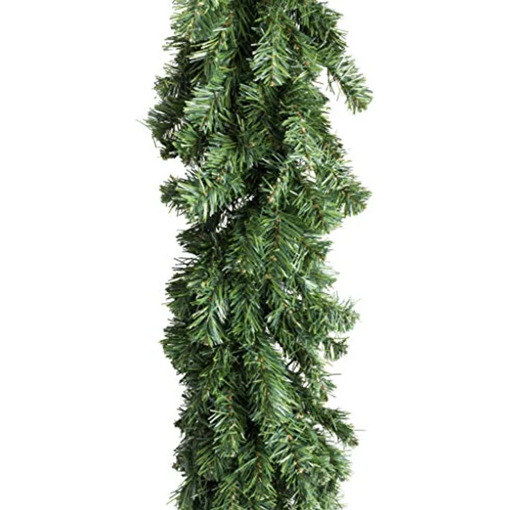 Botanic-Haus Künstliche Tannengirlande Schwarzwald Tanne, 280 cm, mit 360 authentischen Spitzen für weihnachtliche Dekoration – Bild 1