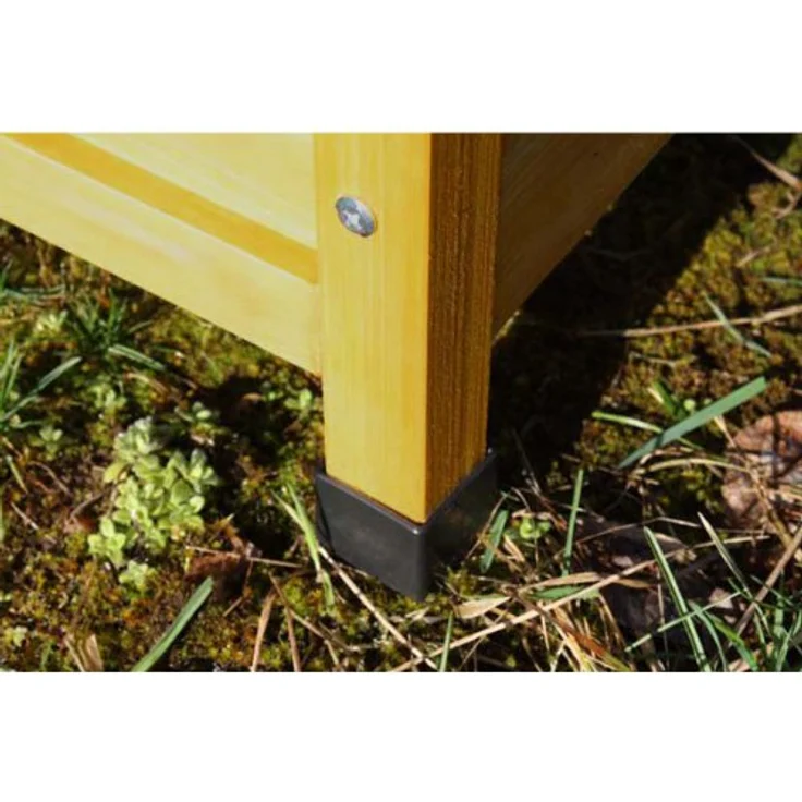 Satacnut Hundehütte, Hundehaus, Massiv Holz, spitzdach – Bild 2
