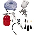 Original Einhell Druckluftset 13-tlg. (Kompressoren-Zubehör, für alle Kompressoren mit Arbeitsdruck min. 8 bar, inkl. Sprühpistole, Adapter-Set, Farbspritzpistole, Reifenfüller)