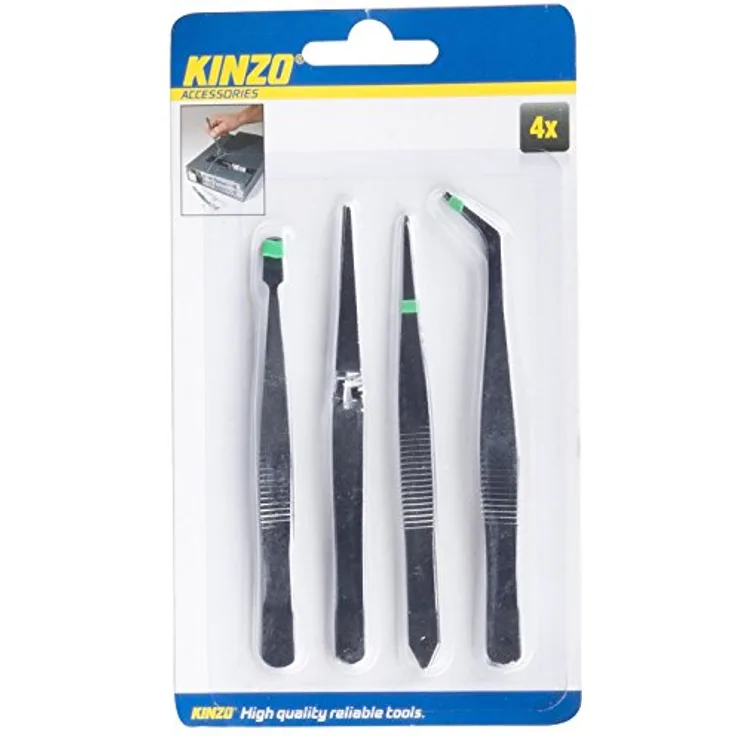 Kinzo 79340 Pinzette, 4-teilig
