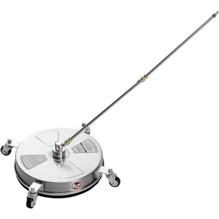 VEVOR 430 mm Hochdruckreiniger-Oberflächenreiniger, Edelstahl, max. Druck 4000 PSI, 1/4 Zoll Schnellanschluss, für Beton, Terrasse, Deck – Bild 10