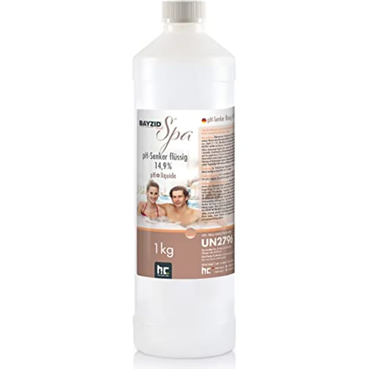 2 x 1 kg BAYZID SPA pH Minus flüssig 14,9% – Bild 2