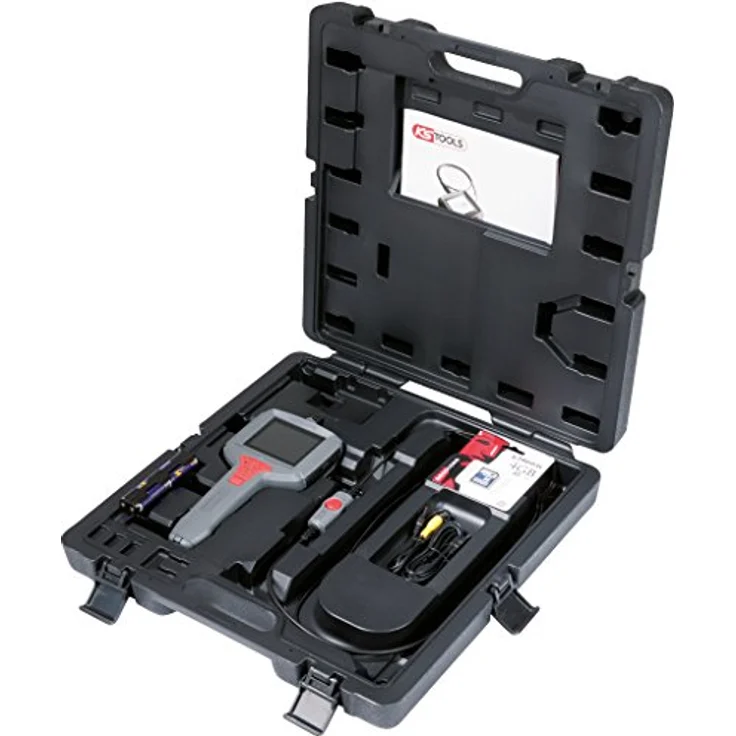 KS Tools 550.7049 ULTIMATEvision MASTER Videoskop-Satz, 6-tlg., flexibel 1m, Ø4,9mm, mit drei dimmbaren Mini-LED-Lampen – Bild 5