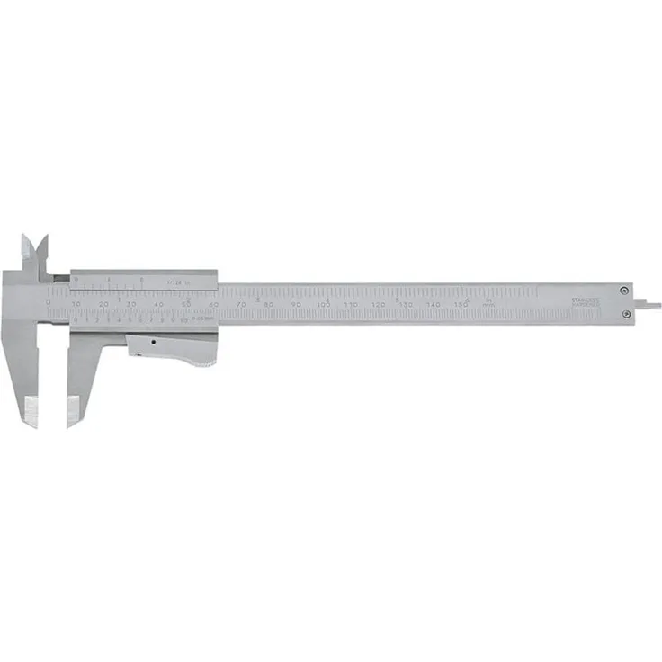 FORTIS Taschenmessschieber Momentfestst. 150mm, Präzisionsmesswerkzeug aus Edelstahl
