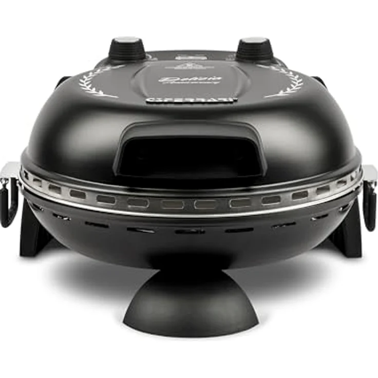 G3Ferrari Pizzaofen G1017710 Delizia Anniversary schwarz - Special Edition, mit innovativem Wendepizzastein bis 400 Grad – Bild 2