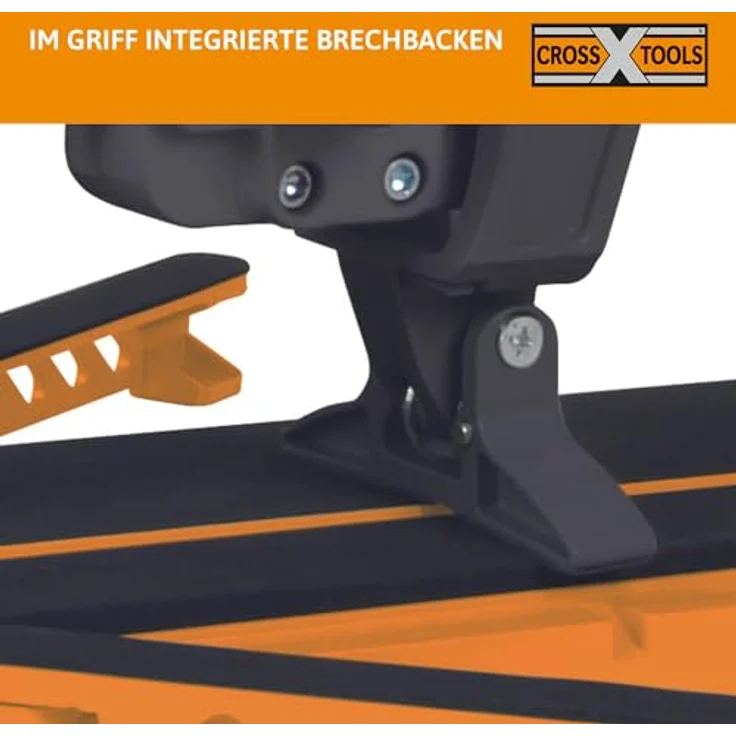 Cross Tools 68659 CUT 730 manueller Fliesenschneider, schwarz-orange – Bild 4