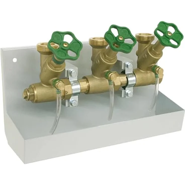 Schlösser Kompaktverteilerstation Ventilstation DN 25, 2 Abgänge 1 1/2" AG mit Entleerrinne