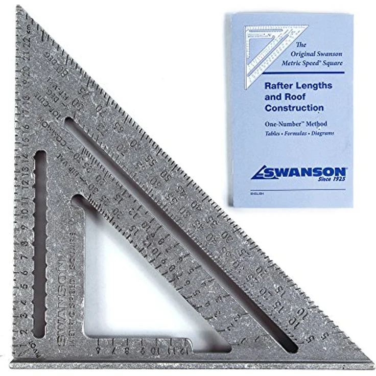 Swanson EU202 METRIC SPEED SQUARE, Grau, 25 cm – Bild 1