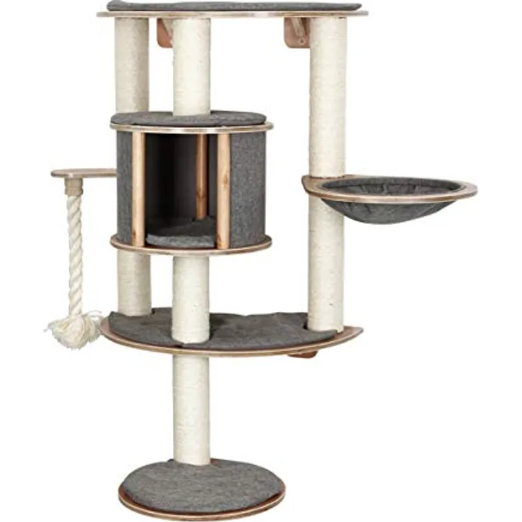 Kerbl 81542 Wandkratzbaum Dolomit Tofana Pro, 112 x 103 cm, grau