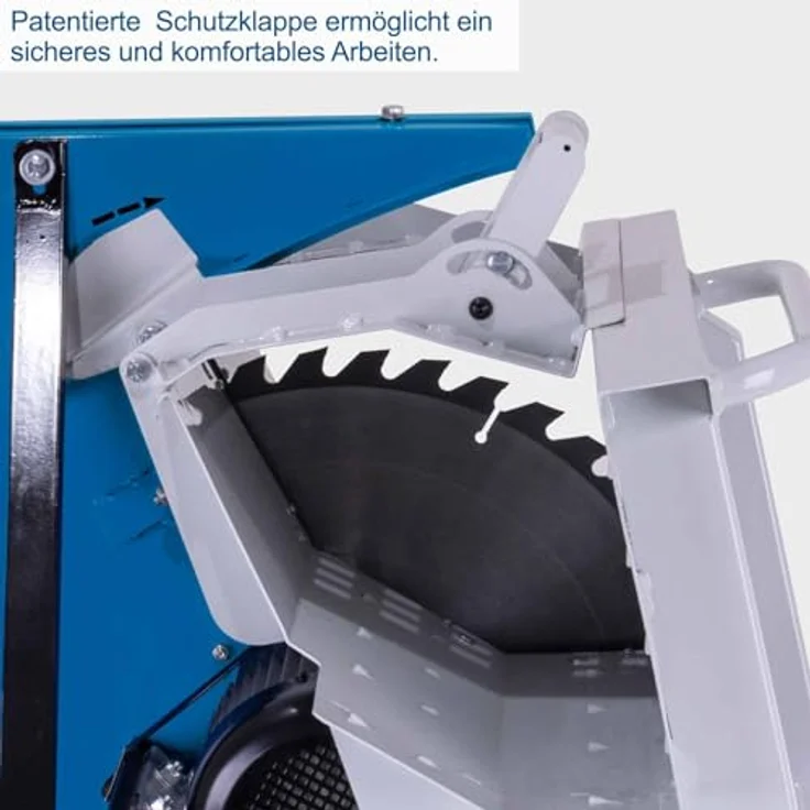Scheppach Wippkreissäge HS550, 400V, 505mm Sägeblatt, max. Schnittlänge 1000mm, Schnitt-Ø 170mm, mit Wippenverlängerung & Absaugvorrichtung – Bild 4