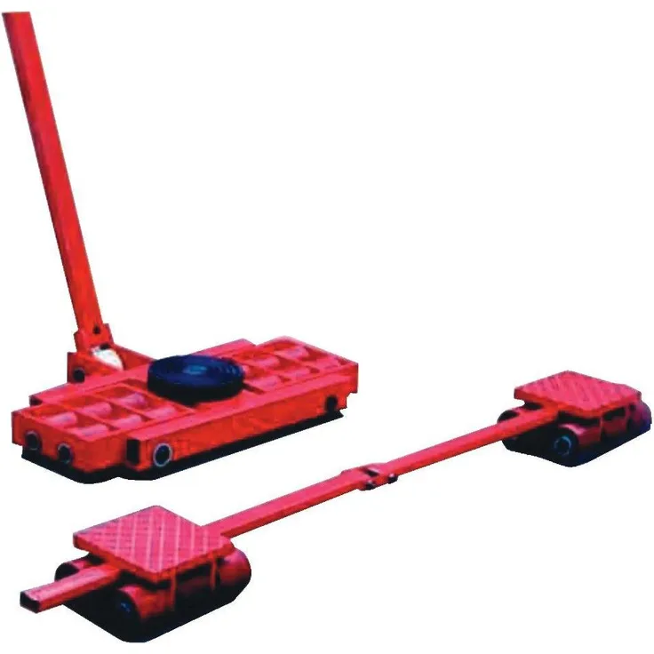 NoName Transportwagen Fahrwerk - 16 Tonnen X8 u. Y8 Set mit 32 Tonnen Tragkraft, rostschutzlackiert, rot