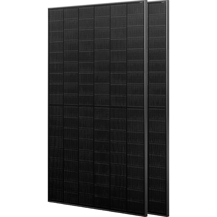 JA Solar N-Typ Bifaziales Glas-Glas Solarmodul 455W, full black, hohe Effizienz 22,5%, 2er Set